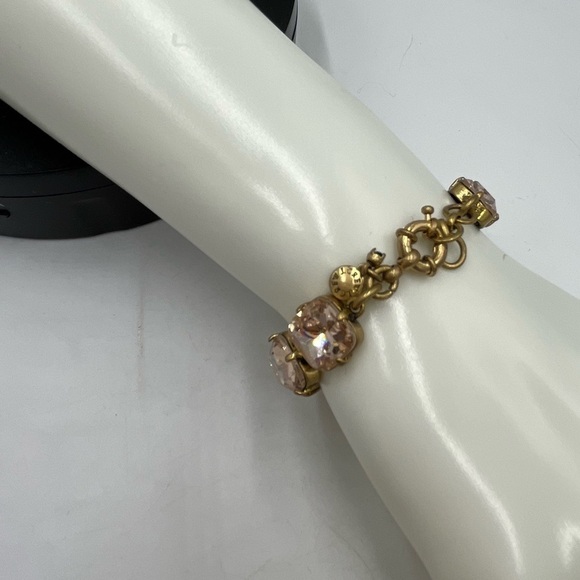 J. Crew Brass and Pretty Peach
Rhinestone Gold Gone Tennis Bracelet - Picture 9 of 13